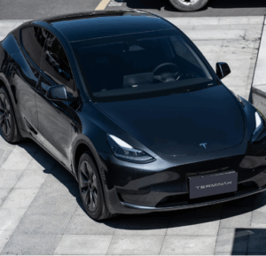 A car with TERMINAX dark window film